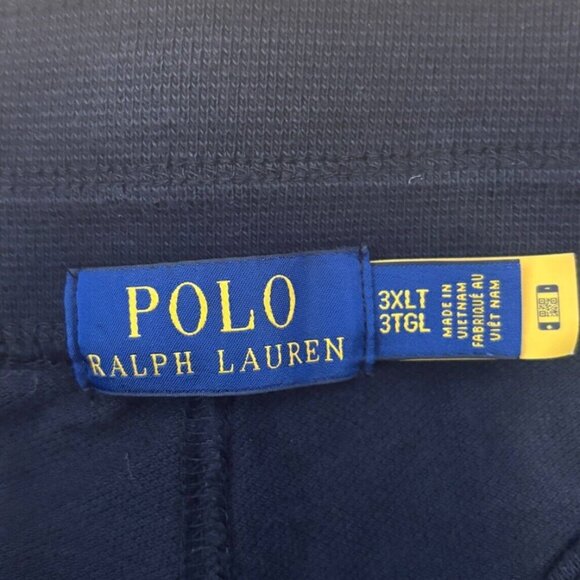 Polo Ralph Lauren Short 3XLT Black Basic Mesh Athletic Stretch Sweats Big Pony - Picture 4 of 6